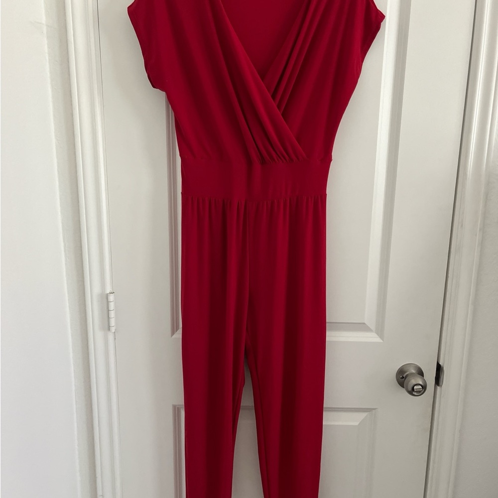 Rolla Coster Red Wrap-Style Jumpsuit